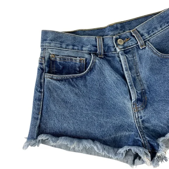John Galt California Brandy Melville High Rise Denim Jean Shorts size Medium - Picture 4 of 7